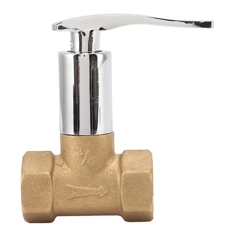 Water Stop Valve 3/4in Concealed Ceramic Brass Electroplated Water Valve