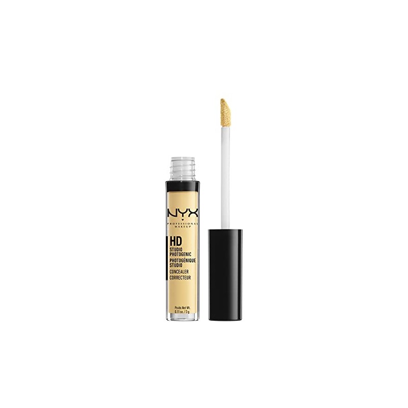 NYX Professional Makeup, HD, Corrector de Maquillaje, Yellow, 3G