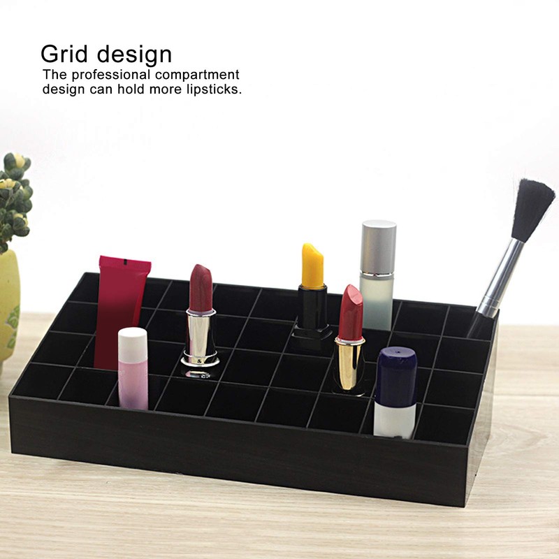 Tyenaza 36 Grids Makeup Storage Box, Lipstick Organizer Storage Box