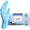ForPro 30ct Disposable Nitrile Gloves, 4 Mil/X-Large, Blue, Food Safe