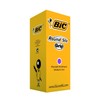 BIC Round Stic Grip Ballpoint Pens - Value Pack of 40 Pens for Office - Purple Colour - Smooth Writing and Comfortable Grip