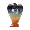 Justinstones Carved 7 Chakra Layered Gemstone Peace Angel Pocket Guardian