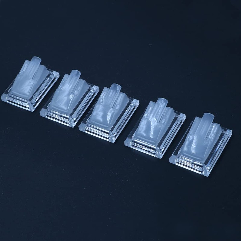 CENPEK Pack of 10 Acrylic Jewellery Ring Display Stand Finger