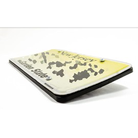 EACCESSORIES EA License Plate Holder Bracket for All Flat Bumpers – Universal Tag Mount Set for Cars, SUV, Truck, Golf Carts – ABS Plastic Plate Holder with Mounting Kit Hardware – US, Canada Standard