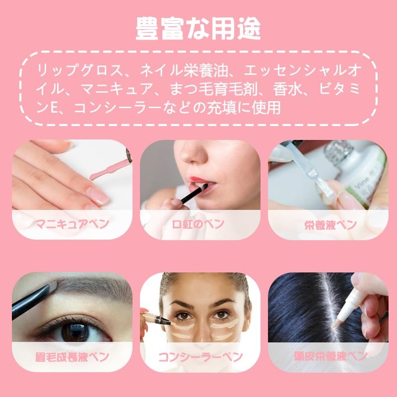 Twist Pen 5ml Transparent Refill Container, Empty Nail Oil Pen,