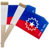 TSMD Juneteenth Stick Flag Small Mini June 19th 1865 Black