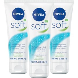 NIVEA Soft Moisturizing Creme, 2.6 Ounce (Pack of 3)