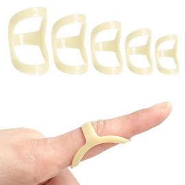 JEYORZY 5 Stück Fingerschiene, Fingerschutz Ovale Fingerschiene Kunststoff wasserdicht Mallet-Finger Splint für Schlegelfinge, Arthritis Finger, Fingergelenkschutz, Mallet-Fingerschiene (6,7,8,9,10)