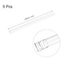 sourcing map Plastic Pipe Rigid Polycarbonate Round Tube Clear 0.16"(4mm)