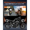 Motorcycle Wireless Carplay, Motorcycle Camera with Front and Rear HD