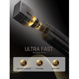 Phomemo G100 Ultra-Fast Portable Printer in 7s - 499g Lightweight Small Bluetooth Printer for iOS & Android - Inkless Wireless Printer 300DPI for 8.5x11/A4/A5/B5/B5w Thermal Paper - Gray (2026)