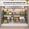 Expandable Under-Sink Organizer for Kitchen & Bathroom – Single-Tier 3-Panel