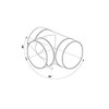 Cable Management Pipe Round Tee 125mm/5" Extractor Fan T Connector