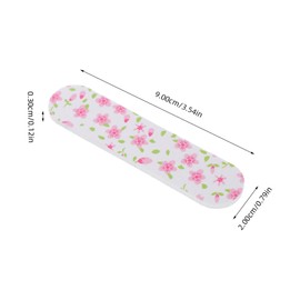 COLLBATH 40Pcs Nail Buffer Boards Double Sided Nail Art Sponges for Manicure Featuring Butterfly Tulip Heart and Leaf Patterns for Home Nail Salon Use