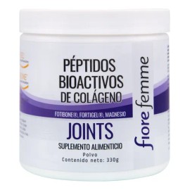 Fiore Femme Péptidos Bioactivos de Colágeno Fortibone  Bioactive Collagen Peptides, Blackberry Flavor, 330g                                           