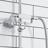 ENKI EH016 Traditional Chrome Brass Hand Shower Head White Ceramic