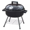Master Cook 14" Black Steel Portable Tabletop Charcoal Grill Backyard Camping BBQ Cooker