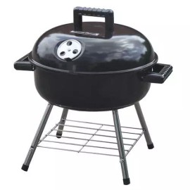 Master Cook 14" Black Steel Portable Tabletop Charcoal Grill Backyard Camping BBQ Cooker