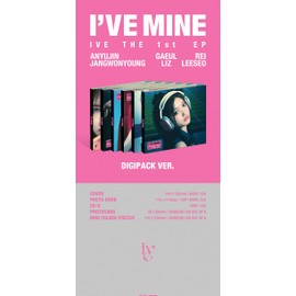 IVE I've Mine 1st EP Album Contents+Photocard+Tracking Sealed (Digipack Liz Version)