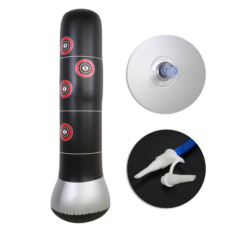 Inflatable Boxing Punching Kick Training Tumbler Bop Bag with Air
