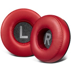 SOULWIT 70mm Earpads Replacement for Sony WH-CH500/CH510/CH520,MDR-ZX100/ZX110/ZX110NC/ZX220/XB200/ZX300/ZX330BT,MDR-V100/V150/V200/V250/V300/V400, Ear Pads Cushions for DR-BT101 - PL Red