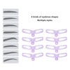 Milltrip Eyebrow Stencil Ruler, 8pcs Eyebrow Stencil Reusable Eyebrow Template
