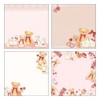 Takeimiki Notepad Memo Pad, Rabbit and Teddy Bear, Closed Pin,