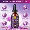 Liver Cleanse Detox Milk Thistle Extract Liquid Drop with Dandelion