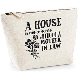 Hippowarehouse A House Is Not A Home Without A Mother In Law printed make up cosmetic wash bag 18x19x9cm