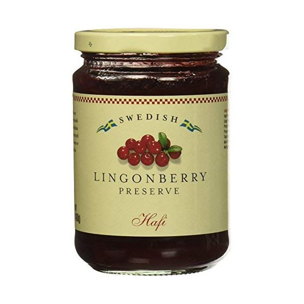 Hafi Lingonberry Preserves 14.1 oz-set of4
