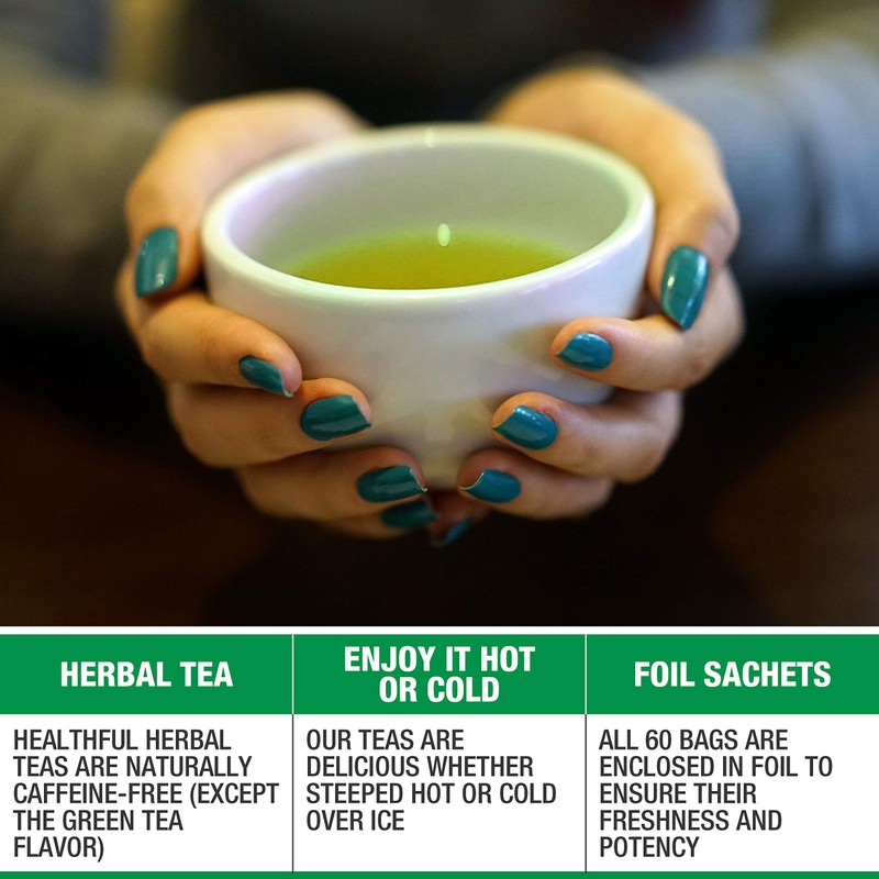 Tipson Organic Moringa Variety Sampler - 6 Flavors (60 Tea