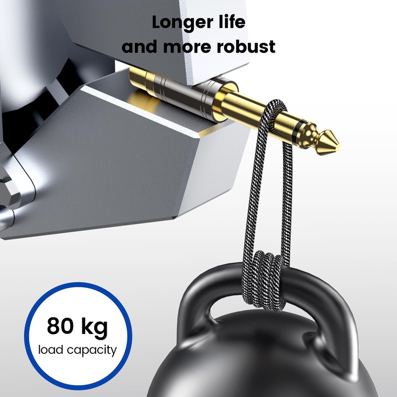 MOSWAG 1/4 to RCA Adapter, Female to 6.35mm 1/4 Inch