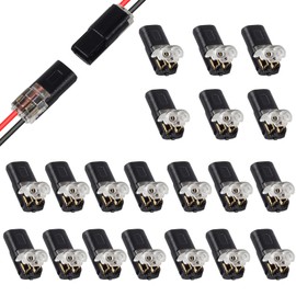 AEDIKO 20pcs Cable Connector Plug H Type Car Connectors 18-24AWG Wire Quick Splice Crimp Connector Waterproof Cable Connector