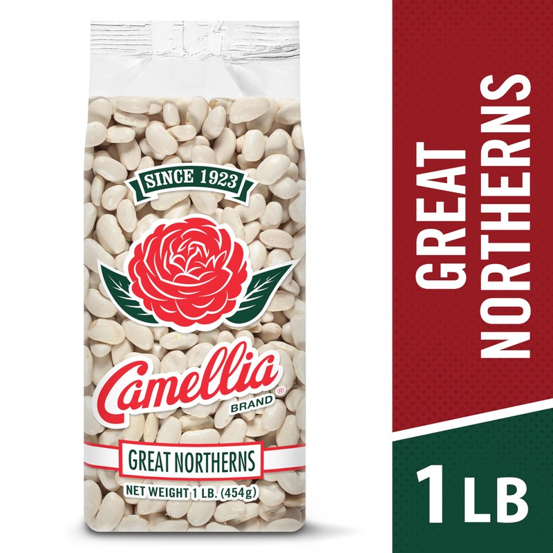 Camellia Brand Dried Great Northern Beans, 1 Pound (Pack of