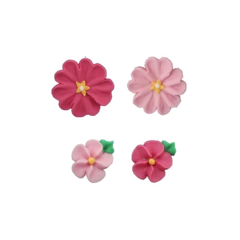 Pink Daisy Collection Sugar Decorations - 14 Pack