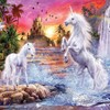 Ceaco - Unicorns Glitter - Unicorn Waterfall Sunset - 100