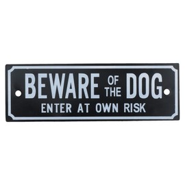 AB Tools Beware Of The Dog Enter At Own Risk Home Gate Dog Warning Sign