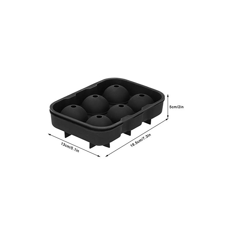 Molde de cubitos de hielo DIY de 6 cavidades Bandeja