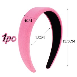 BOFUNX Headband Pink Headband Wide Hair Band Headband Hair Accessories for Women Girls