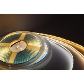 Euiyi COB LED Strip Lights 6500K White 16.4ft, 24V Dimmable Tape Light, 140LEDs/meter, 3.3W/FT, Specially Designed for Aluminum Profiles, No Light spot in Profile (Adapter,Controller are Included)