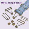 DALQUIS 8 Sets Metal Overalls Buckles, 1.62" Overall Clip Replacement,