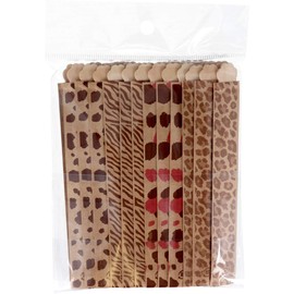 Wooden Muddler Paw 4 Types x 12 Pieces, 48 Pieces