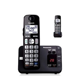 Panasonic KX-TGE232B Cordless Phone, 2 Handsets