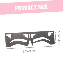 Beavorty 2pcs Card Eyebrow Positioning Ruler Brow Shaping Template Makeup Tools Perfect Present for Women