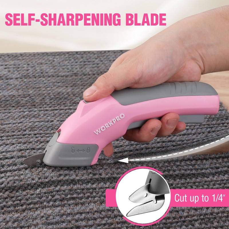 WORKPRO 4V Cordless Electric Scissors & Replacement Blade