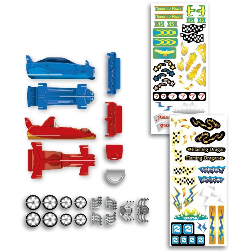 Peaceable Kingdom 04637 – Car Racing Set