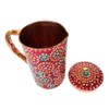 RASTOGI Handicraft Pure Copper Jug Hand Painting Decorated for Water