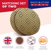 Destination Vinyl ltd 2 x MDF Glossy Top Coasters Round