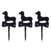 Fayesia Wrought Iron Wall Hooks - Blacksmith Handcrafted Set of