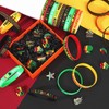 JUNEBRUSHS 40Pcs Happy Juneteenth Day Accessories Freedom Day Silicone Bracelet